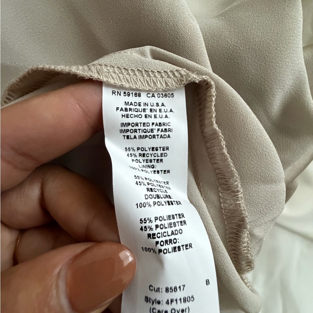 New Fifteen Twenty Bias MIDI Dress in color Almond. - Picture 7 of 14